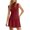 Wine, variant on SnZhen Sleeveless Dresses for Women Casual Summer Womens Sleeveless Summer Mini Dress Sexy Mock Neck Tank Dresses Bodycon Drop Waist Short Sundress