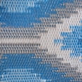 thumbnail image 3 of DII 4x6' Modern Style Plastic Ikat Outdoor Rug in Blue Finish, 3 of 6