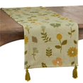 thumbnail image 1 of SARO 7103.G1672B 16 x 72 Po Brodé Floral Design Table Runner Vert, 1 of 1