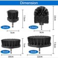 thumbnail image 2 of 4 Pieces Drill Cleaning Brush, 2'/3.5'/4'/5' Rotary Cleaning Brush for Electric Drill Hard Bristle Cleaning Drill Brush for Metal Oil Stain (Black, 2 of 5