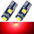 thumbnail image 4 of (Combinación A+A) Instrumento Automóvil T5 1 3030 Indicadora Matrícula LED Bombilla Instrumento No Polar Modificada para Automóvil (rojo Disparo 2 en Cuenta Un Par), 4 of 9