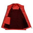 thumbnail image 5 of Sewkxo Mens Vests Outerwear Windproof Lightweight Softshell Vests Sports Sleeveless Jacket for Golf Hiking Fishing Running,Red S, 5 of 7