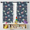 thumbnail image 5 of Blackout Kids Curtains,Dark Blue Girl Themed Dinosaurs Pattern Childrens Insulated Curtains Set Of 2,Bedroom Essentials,Toddler Room Decor 42"x54", 5 of 5