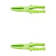 thumbnail image 2 of Toystoory Alicates de pesca de sierra escalonados Anti-bobinado Conveniente removedor de anzuelos Abrazadera antideslizante Sujeción Fish Catcher Verde 2piezas Toystoory CBP268075, 2 of 6