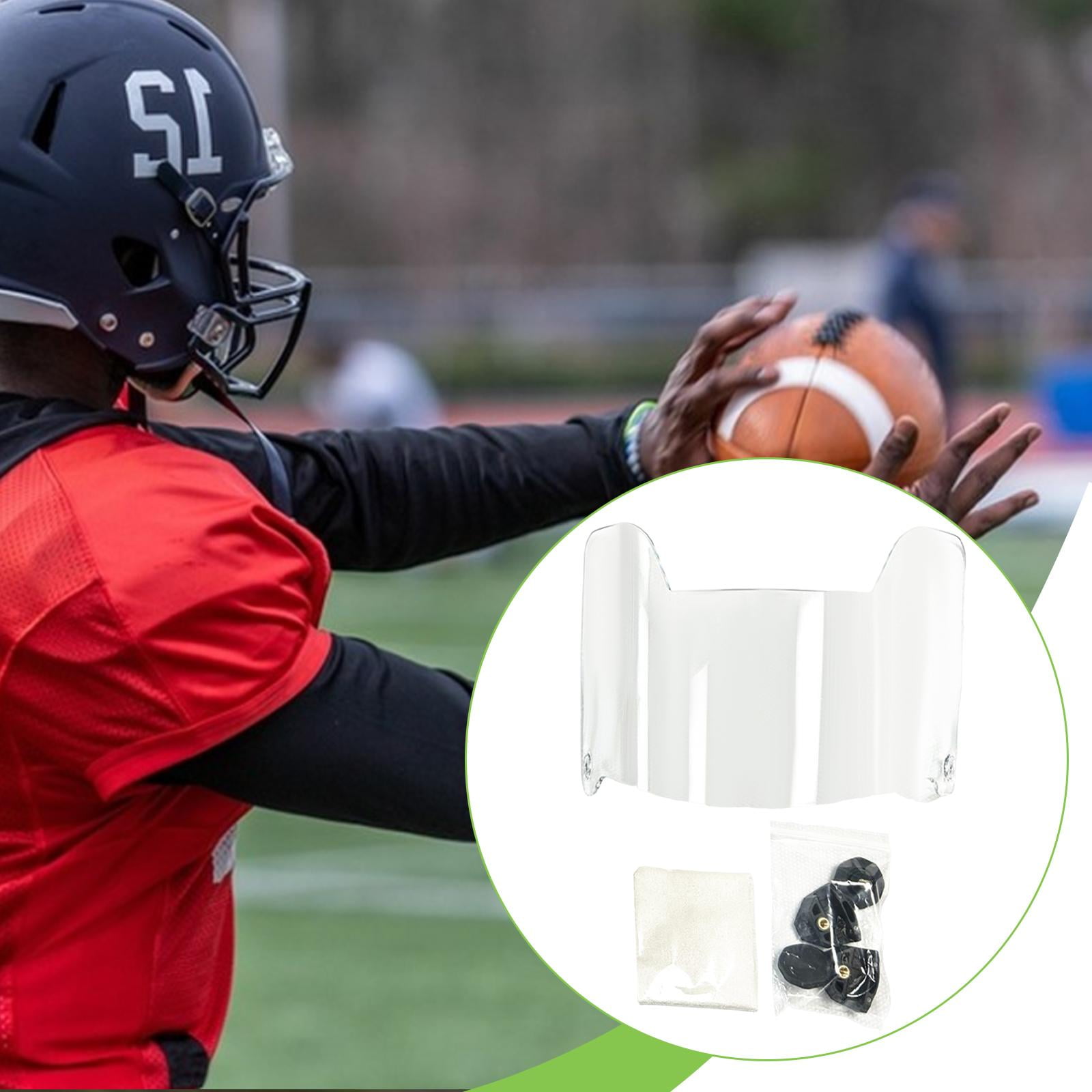 DimyFew Football Helmet Visor Eye Scratch Resistant Replacement for Mouth Guard Protect Clear Anti Fog