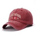 thumbnail image 1 of Unisex Retro Lake Ontario Baseball Cap - Vintage Graphic Trucker Hat with Classic Fit Design, 1 of 5