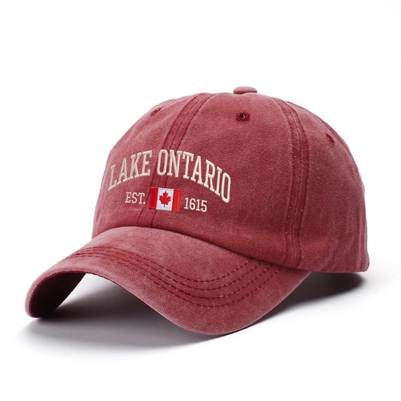 Unisex Retro Lake Ontario Baseball Cap - Vintage Graphic Trucker Hat with Classic Fit Design