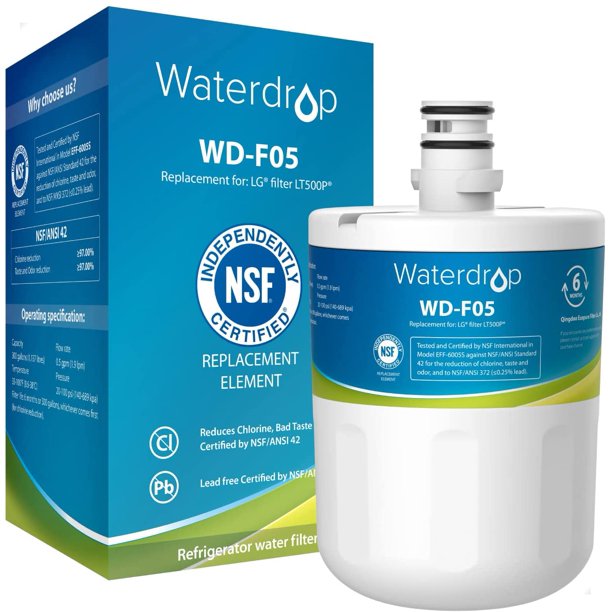 Waterdrop 5231JA2002A Refrigerator Water Filter, Replacement for LG