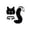 A001- Black, variant on 3 Pack, Black Masquerade Mask, Furry Fox Mask, Fox Tail Accessory and Bell Choker Set, Halloween Accessories for Masquerade Parties, Events, Black