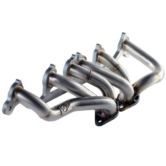 AFE Exhaust Header;Twisted Steel;Side xit;.5"Thing Flange w/Round Ports;48-46202
