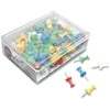 Advantus Corp Plastic Push Pins 3/8" Assorted Colors 100/BX CP0A