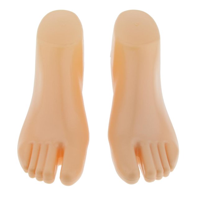 2X Hombres Mujer Flops Calcetines Exhibición para Pies de Zapatos, Base de Pedestal Estable , Pedestal shamjiam Maniquí de pies masculinos