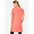 thumbnail image 2 of Roaman's Women's Plus Size Printed Slub Tunic Top, 2 of 4