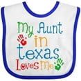 thumbnail image 3 of Inktastic My Aunt in Texas Loves Me Boys or Girls Baby Bib, 3 of 4