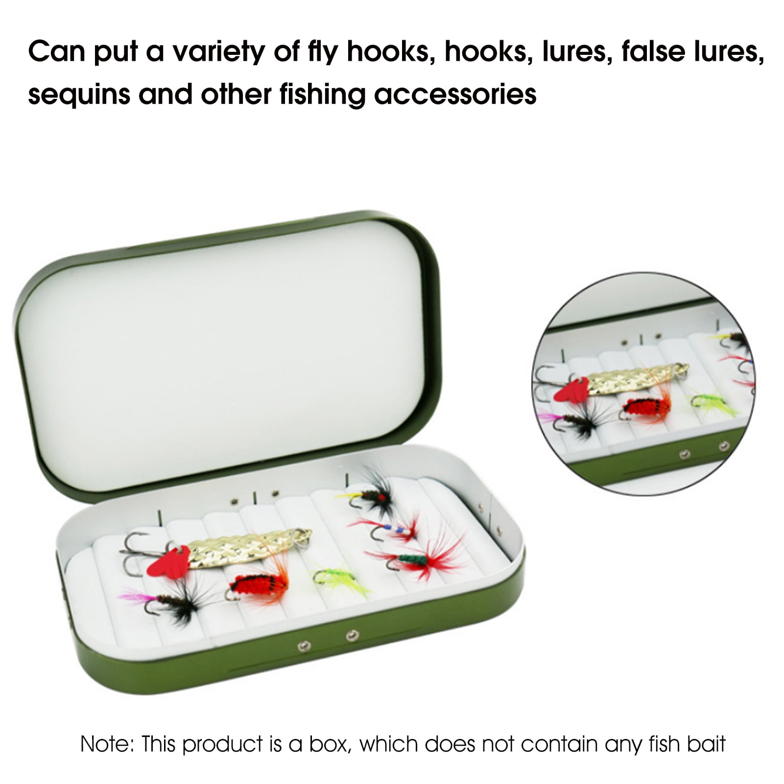 BESPORTBLE Fishing Gadget Container Box Fish Hook Box Fly Hook Abs Plastic  Bait Fishing Tool Case : : Sports & Outdoors