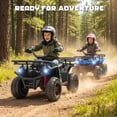 thumbnail image 3 of iRerts 24V Ride on ATV, Powered Ride on Toys for Kids Boys Girls Ages 3-5, Kids 4 Wheeler Electric Cars with Bluetooth, Music, LED Headlights, Front Rear Storage Racks, Crash Bars, Black, 3 of 10