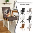 thumbnail image 5 of TSOVTHRID Eagle Cross Brown Print Dining Chair Covers Quilted Removable Upholstered Chair Slipcovers Stretch Stain Resistant Anti-Slip Seat Cushion Slipcovers with Elastic Band, Set of 1, 5 of 7