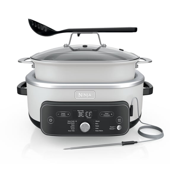Olla de coccion 8.5 Qt Cocción Lenta, Hornear, Sellar, con Sistema de Cocción Inteligente, Olla Apta para Horno hasta 500°F