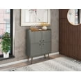 thumbnail image 2 of Manhattan Comfort Bogart Armoire d'Appoint Moderne Mi-Siècle de 45,5 Po en Gris et Nature, 2 of 3