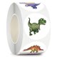 thumbnail image 3 of 500 pegatinas de dinosaurios de dibujos animados para niños papelería suministros escolares calcomanía (W114) JShteea Libre de BPA, 3 of 8