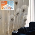 thumbnail image 5 of Spring Dandelion Blackout Curtains for Bedroom/Living Room, Pinch Pleated Black Out Curtains, Watercolor Botanical Flowers Plants Room Darkening Window Drapes with Hooks 2 Panels, 39"x70", 5 of 8