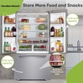 thumbnail image 3 of Hamilton Beach 20.3 cu. ft. Frost-Free French Door Refrigerator, Platinum HZ7602, 3 of 18