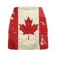 thumbnail image 4 of XIAOCHA Maple Leaf Skort for Women High Waisted Layered Built In Shorts Skirt Stretchy Sporty Athletic Skorts, 4 of 5