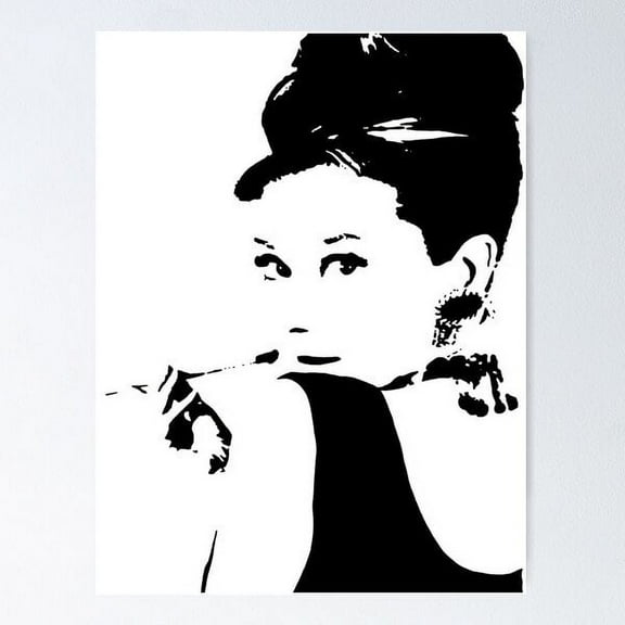 Kna Prints - Audrey Hepburn Poster , Wall Art, UNFRAMED-8x12