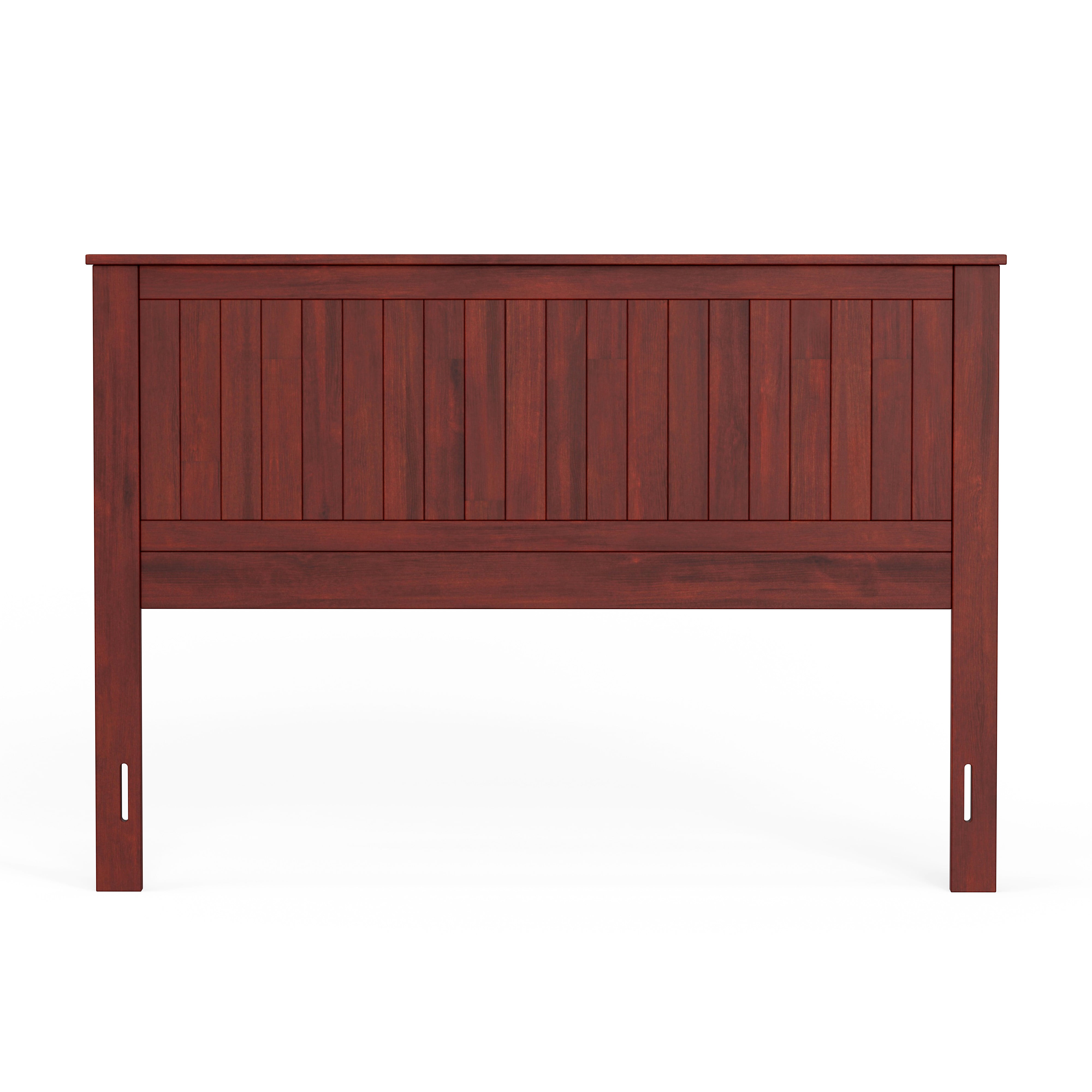 Wainscott Wood Panel Headboard in Cherry -  Queen Size