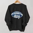 thumbnail image 2 of Xdegoge Game Day Sweatshirt Women Vantage Football Printed Pullover Casual Loose Long Sleeve Crewneck Top Fashion Football Fan Gear, 2 of 6