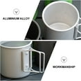 thumbnail image 5 of STRANDCHIC 1Pc Portable Aluminium Alloy Coffee Cup for Outdoor Drinking Use Silver, 5 of 8