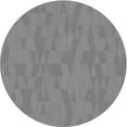 thumbnail image 1 of Ahgly Company Machine Washable Indoor Round Transitional Dark Gray Area Rugs, 4' Round, 1 of 7