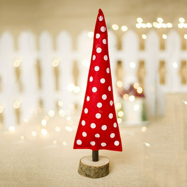 Feliz Navidad árbol tela escritorio decoración juguete muñeca regalo oficina hogar niños Wmkox8yii fhajkh3857