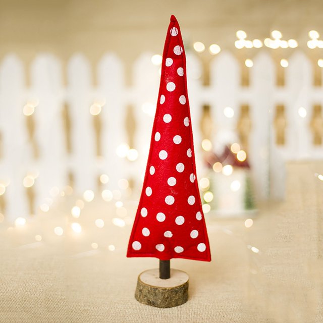 Feliz Navidad árbol tela escritorio decoración juguete muñeca regalo oficina hogar niños Wmkox8yii fhajkh3857