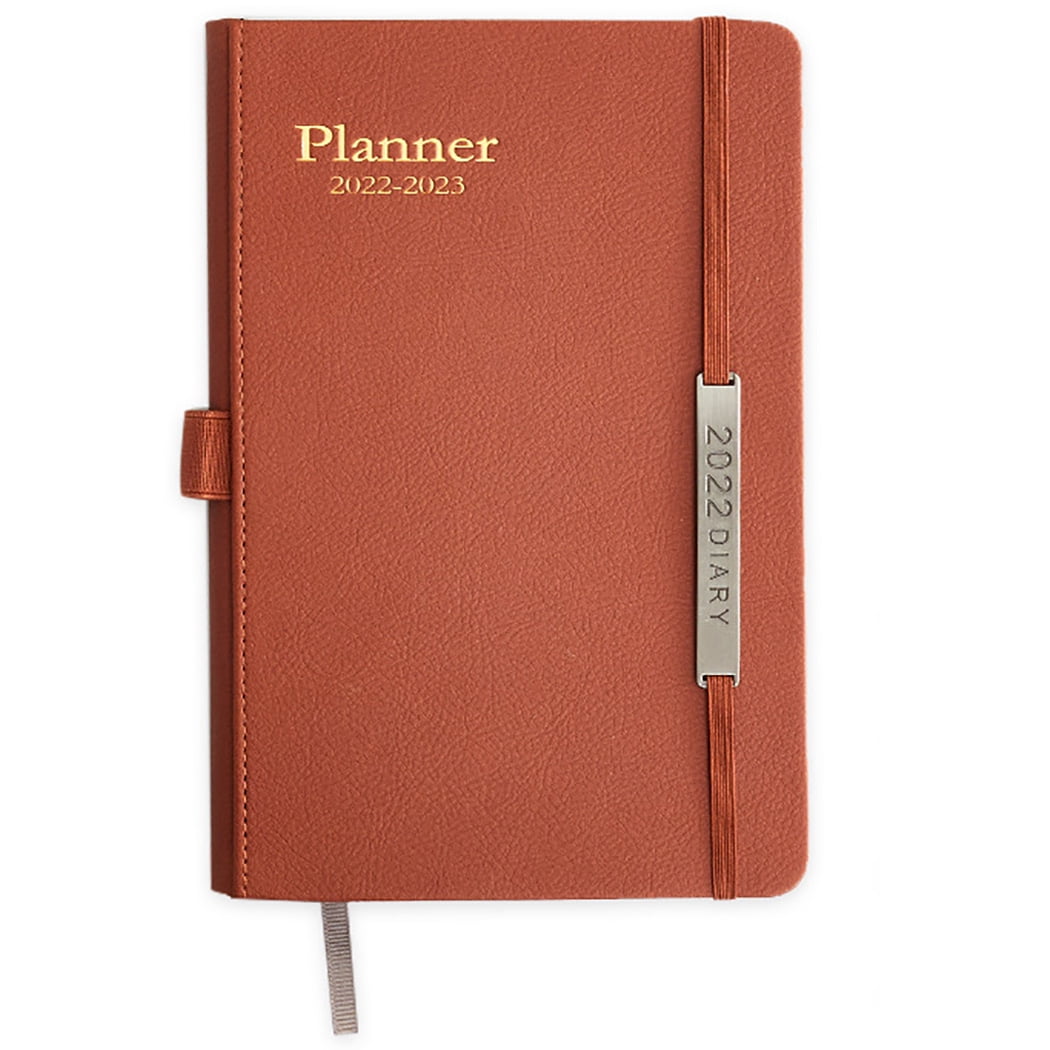 New A5 Leather Diary 2019 Day Per Page With Calculator Executive Stylish Planner 