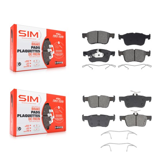SIM Front Rear Semi-Metallic Brake Pads Kit for Car Ford Escape Bronco Sport Maverick Lincoln Corsair KSM-100668