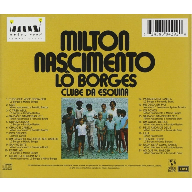 Milton Nascimento E Lo Borges - Clube Da Esquina - CD