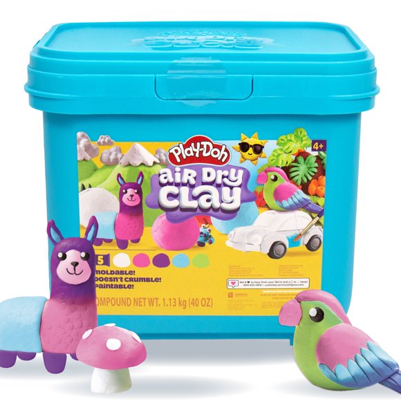 Play-Doh Brand Multicolor Air Dry Clay Bucket, 40 oz
