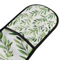 thumbnail image 4 of Yayeee Double Oven Mitt Kitchen Heat Resistant Baking 35" x7" Quilted Glove, Green Leafy Pattern, 4 of 6