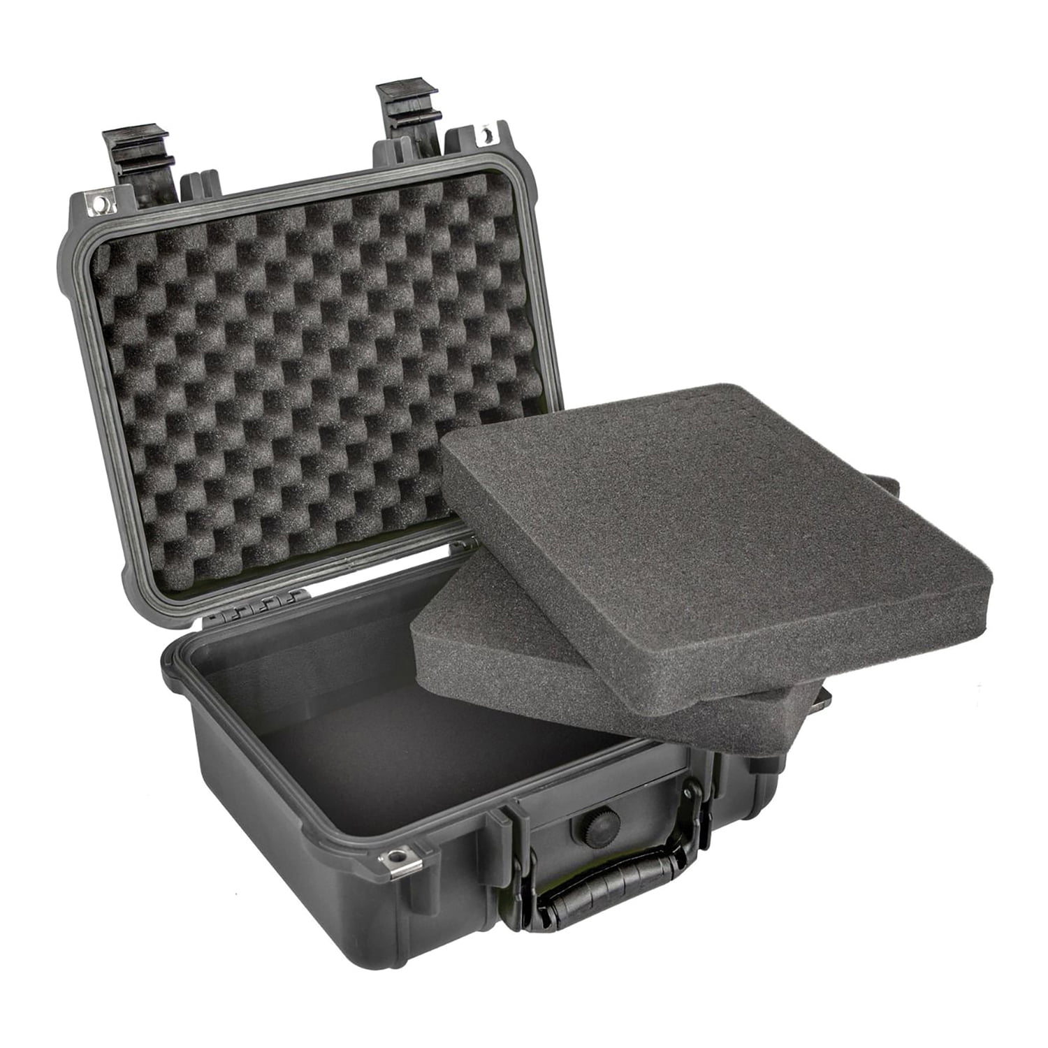 Eylar Standard Waterproof and Shockproof Gear Hard Case with Foam Insert (Black)