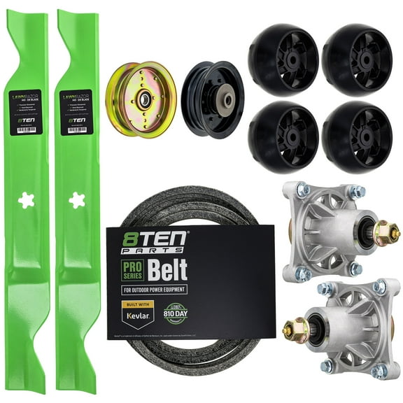 8TEN Deck Kit Blade Spindle Belt Idler Deck Wheels for Husqvarna RZ4621 MK1013523