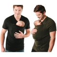 thumbnail image 2 of Amazon ebay AliExpress Souhait Papa Kangourou T-shirt Décontracté Multifonctionnel Col Rond Manches Courtes, 2 of 6
