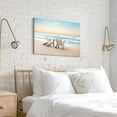thumbnail image 5 of Beach Canvas Wall Art Bathroom: Seascape Coastal Picture Ocean Sunset Scene Print Tropical Seaside Painting Sea Seashore Artwork for Living Room Bedroom Decorations 20 x 16 Inches, 5 of 6