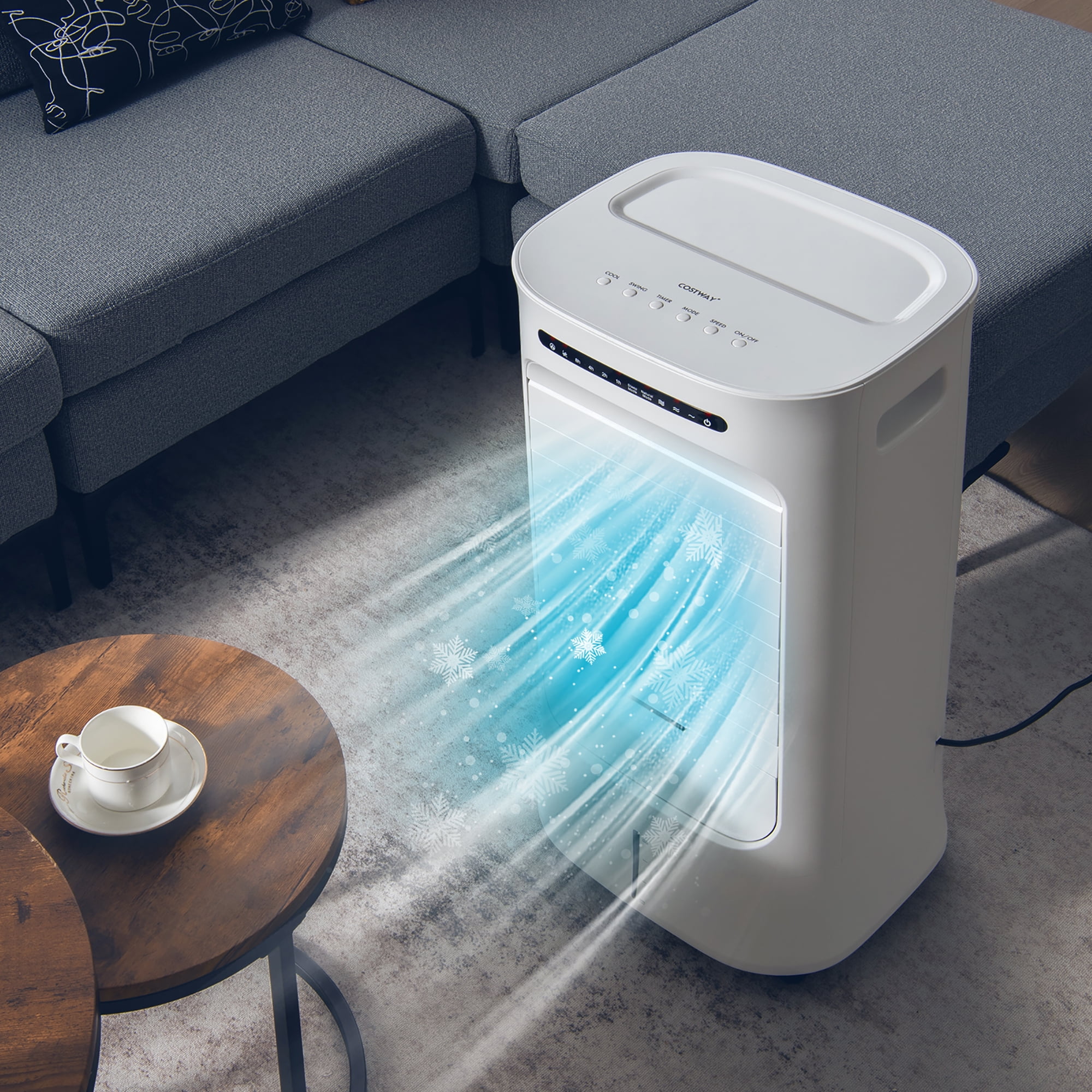 Costway 2 gal 500 sq ft Ultrasonic Cool Mist Humidifier,White