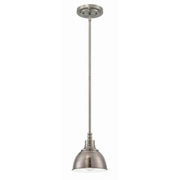 Jeremiah Lighting 35991-AN 1-Light Down Mini Pendant in Antique Nickel