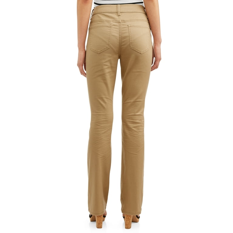 Women's khaki hotsell boot cut jeans