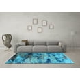 thumbnail image 3 of Ahgly Company Indoor Rectangle Oriental Light Blue Industrial Area Rugs, 2' x 4', 3 of 4