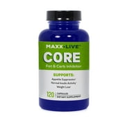MAXX Live Core - Fat Burning Hormone with Lepticore - Carb Inhibitor - Leptin Resistance Support -120 Capsules