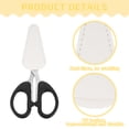 thumbnail image 4 of Uxcell 3 Pack Scissors Sheath, 2.9" x 1.5" Scissors Cover Protector PU Leather Portable Collect Bags for Eyebrow Trimming Beauty Tool Protection, White, 4 of 7
