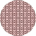 thumbnail image 1 of Ahgly Company Machine Washable Indoor Round Transitional Brown Red Area Rugs, 4' Round, 1 of 7